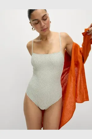 Marks & Spencer Womens Printed Square Neck Swimsuit