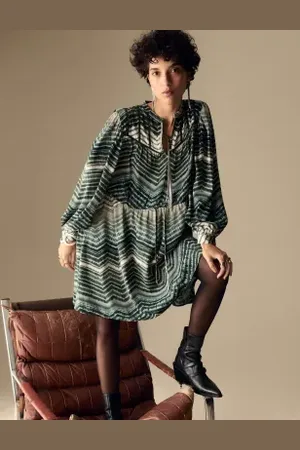 Per Una Womens Satin Printed Mini Waisted Dress