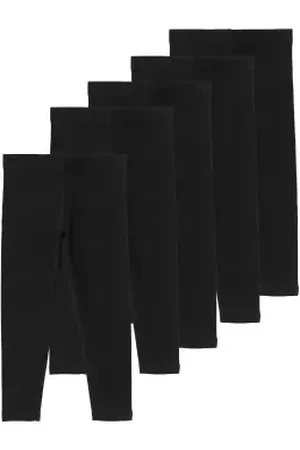 Marks & Spencer Girls 5pk Cotton Rich Leggings (2-8 Yrs)