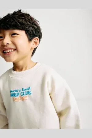 Marks & Spencer Boys Cotton Rich Surf Club Sweatshirt (2-8 Yrs)