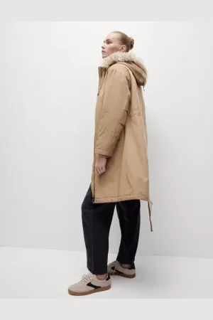 Marks & Spencer Womens Stormwear™ Faux-Fur Hooded Parka Coat