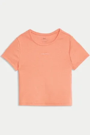 Marks & Spencer Girls Cotton Rich Ribbed T-Shirt (2-16 Yrs)