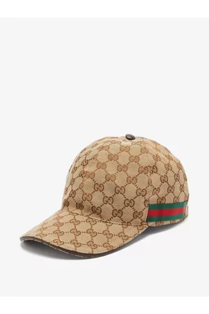 Gucci Web-stripe Gg-logo Baseball Cap - Mens - Beige