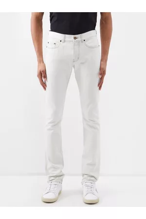 Saint Laurent Men Slim Jeans - Mid-rise Slim-leg Jeans - Mens - White