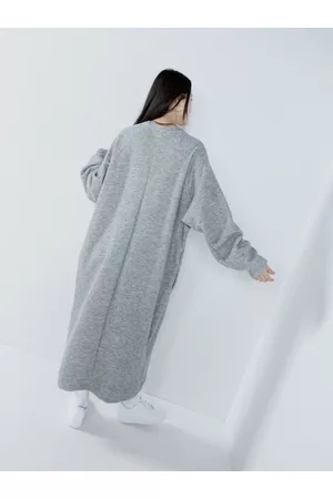 Raey Oversized Cashmere-blend Sweatshirt Dress - Womens - Light Grey