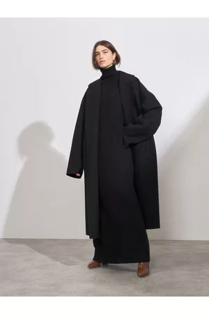 Raey Responsible Cashmere Blend Roll-neck Dress - Womens - Black