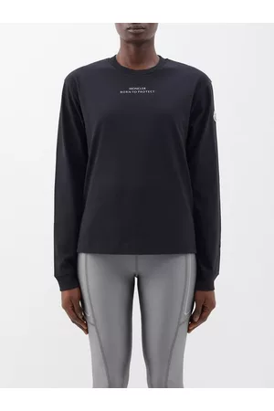 Moncler Born To Protect Recycled Cotton-blend Jersey Top - Womens