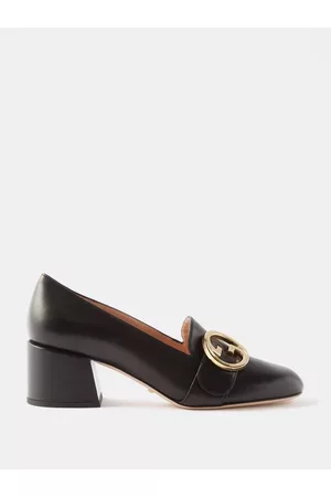 Gucci Women Loafers - Blondie 55 Leather Loafer Pumps - Womens - Black