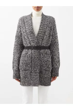 Moncler Belted Cashmere-blend Wrap Cardigan - Womens