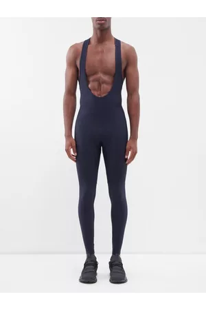 Cafe du Cycliste Marie Thermal-jersey Bib Tights - Mens - Navy