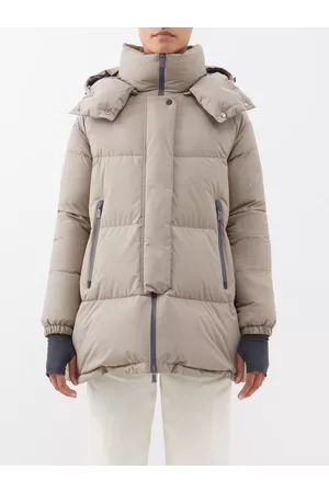 HERNO Laminar Hooded Down Coat - Womens - Light Brown