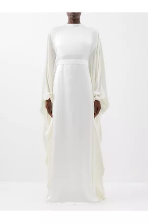 Roksanda Women Evening Dresses & Gowns - Raziya Belted Silk-satin Gown - Womens - Ivory