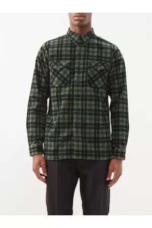 Ralph Lauren Men Shirts - Checked Cotton-corduroy Shirt - Mens - Green Multi