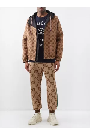 Gucci Men Jackets - Reversible Hooded Jacket - Mens - Black Multi
