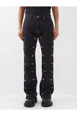 GAULTIER BLK Flared Trousers w/ Conchos 限定商品通販*送料無料