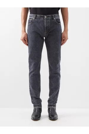Balmain Slim-leg Jeans - Mens - Black