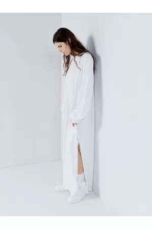 Raey Recycled-yarn Cotton-blend Maxi T-shirt Dress - Womens - White