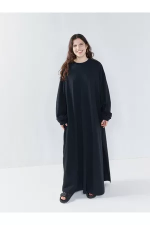 Raey Women Maxi Dresses - Recycled-yarn Cotton-blend Maxi T-shirt Dress - Womens - Black