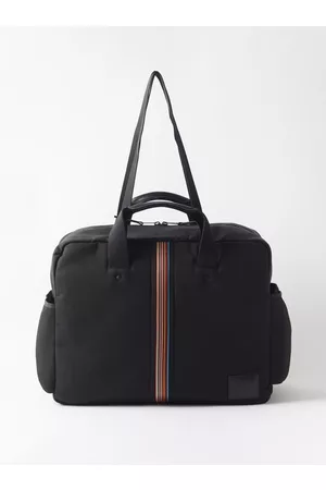 Paul Smith Men Travel Bags - Signature Stripe Textured-mesh Holdall - Mens - Black