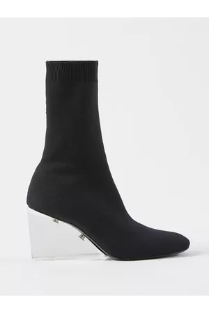Alexander McQueen Women Boots - Shard 75 Sock Boots - Womens - Black