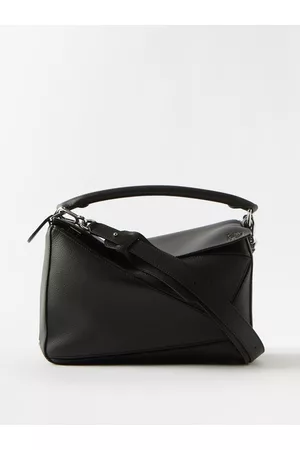 Loewe Women Wallets - Puzzle Grained-leather Shoulder Bag - Womens - Black