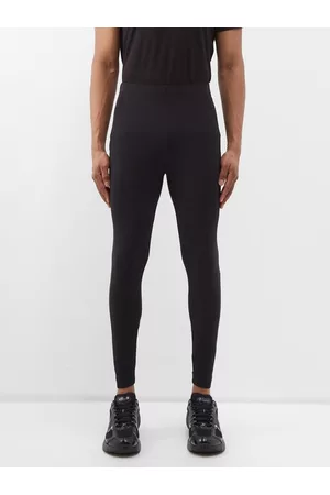 Moncler Men Sports Leggings - Logo-print Technical-jersey Leggings - Mens - Black