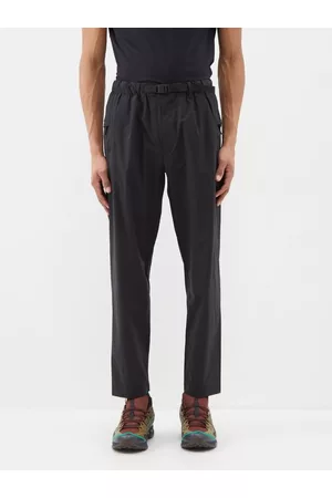 GOLDWIN Men Stretch Pants - All Direction Stretch-shell Tapered Trousers - Mens - Black