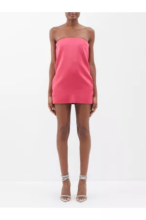 16Arlington Women Party Dresses - Blaise Satin Mini Dres - Womens - Fuchsia