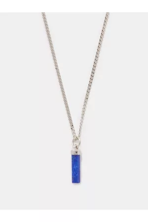 MIANSAI Men Necklaces - Remi Lapis Lazuli & Sterling-silver Necklace - Mens - Blue Silver