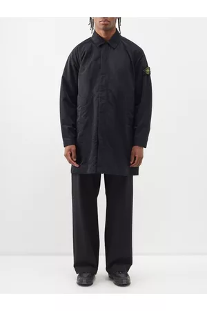 Stone Island Men Coats - Hyper Dense Nylon Car Coat - Mens - Black