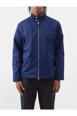 Stone Island Men Jackets - Gabardine Harrington Jacket - Mens - Blue Navy