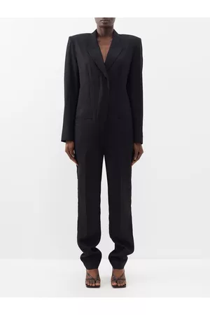 Stella McCartney Women Blazers - Tuxedo-lapel Tailored Jumpsuit - Womens - Black