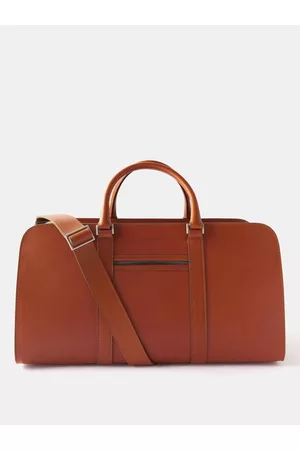 Carl Friedrik Men Travel Bags - Palissy Leather Holdall - Mens - Tan