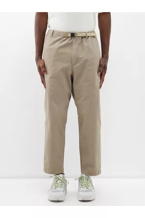 Manastash Men Stretch Pants - Flex Climber Stretch-cotton Trousers - Mens - Light Grey