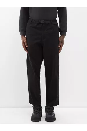 Manastash Men Stretch Pants - Flex Climber Stretch-cotton Trousers - Mens - Black