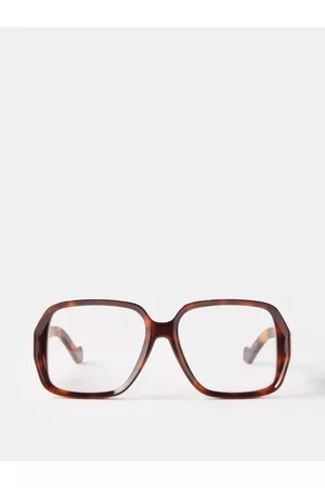 Loewe Men Square Sunglasses - Oversized Square Tortoiseshell-acetate Glasses - Mens - Dark Tortoiseshell
