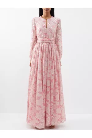 Giambattista Valli Women Evening Dresses & Gowns - Polka-dot Silk-blend Georgette Gown - Womens - Pale Pink