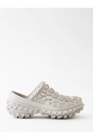 Balenciaga Men Clogs - Defender Rubber Clogs - Mens - Beige