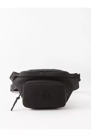 Moncler Men Bags - Durance Logo-patch Nylon Cross-body Bag - Mens - Black