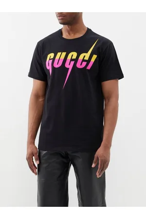 Gucci Mushroom-Print Cotton T-Shirt