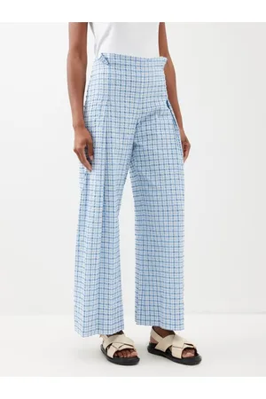 Rosie Assoulin Women's Buttoned Wide-Leg Sailor Pants