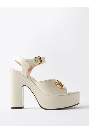 55mm elea perforated g platform sandals - Gucci - Women | Luisaviaroma