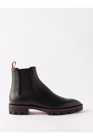 Christian Louboutin Men's Roadyrocks Patent Leather Chelsea Boots