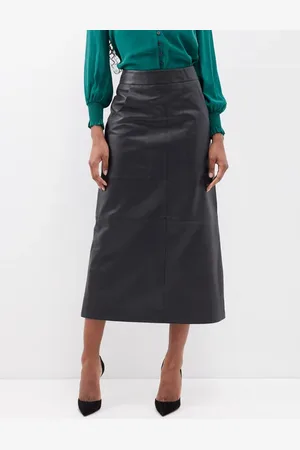 ANTHOLOGY Leather Midi Skirt