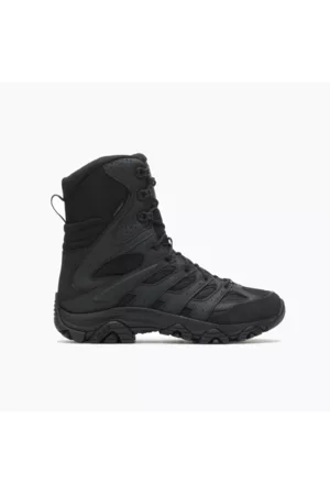 Merrell Men Waterproof Boots - Men's Moab 3 8" Tactical Zip Waterproof Boot, Size: 3.5, Black