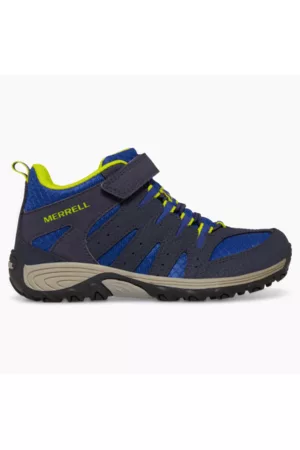 Merrell Boots - Kid's Outback Mid 2 Boot, Size: 1.5, Navy/Lime