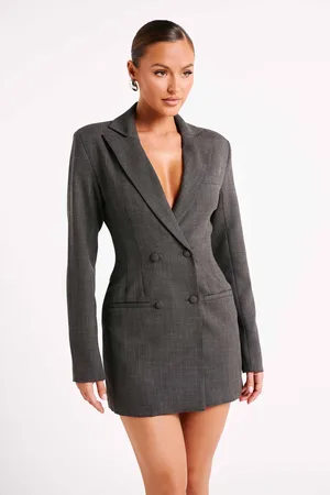 MESHKI Callahan Textured Blazer Dress
