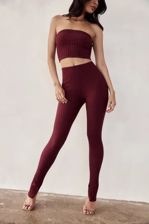 MESHKI Jordi Side Split Knit Leggings