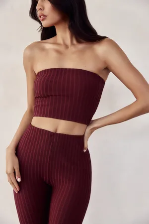 MESHKI Jordi Strapless Knit Top