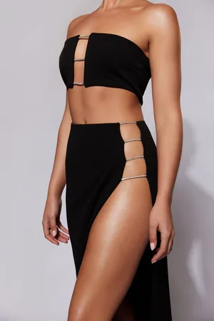 MESHKI Anastasia Diamante Rope Bandeau